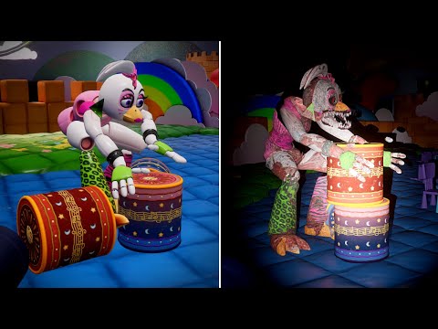 How Chica and Nightmare Chica CLEAN UP the MESS made by Gregory [FNAF Security Breach]