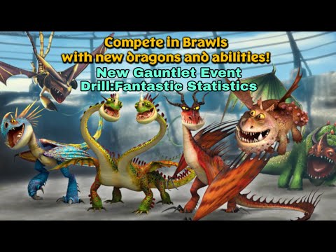 New Gauntlet Event "Drill: Fantastic Statistics Full Gameplay - Dragons:Rise of Berk