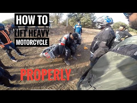 How to lift Heavy ADV motorcycle ft. BMW 1250 GS #GSexperience