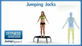 JumpSport Fitness Trampoline Exercises - Jumping Jacks
