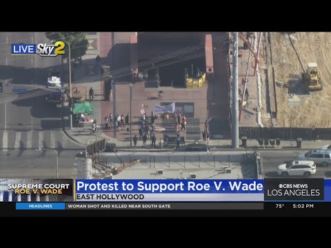 Hundreds gather across Southland to protest in support of Roe v. Wade