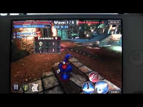 Dungeon Defenders Second Wave online - iPhone app review game play