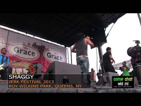 come chat wid mi:  Shaggy brings out Maxi Priest at Jerk Festival 2013