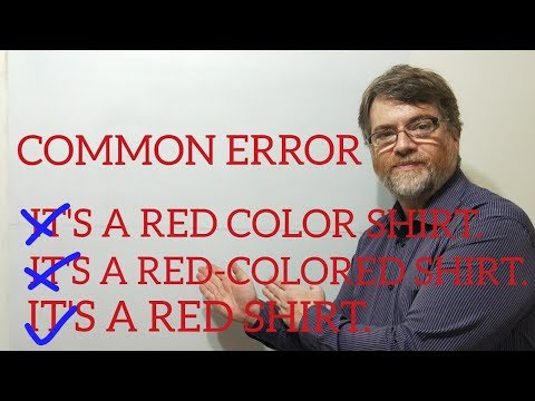 英語家庭教師Nick P レッスン(312) 色を使って単語の色を繰り返すのは冗長です (English tutor Nick P Lesson (312) It is Redundant to Repeat the Word Color With a Color)