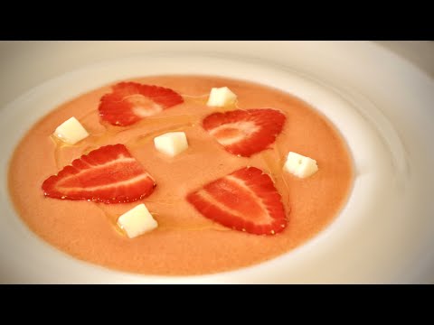 GAZPACHO DE FRESAS 🍓 FÁCIL, RÁPIDO Y SALUDABLE