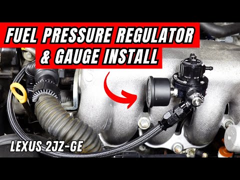 RADIUM Fuel Pressure Regulator & Gauge INSTALL!  //  (Lexus IS300 2JZ-GE Project Build)