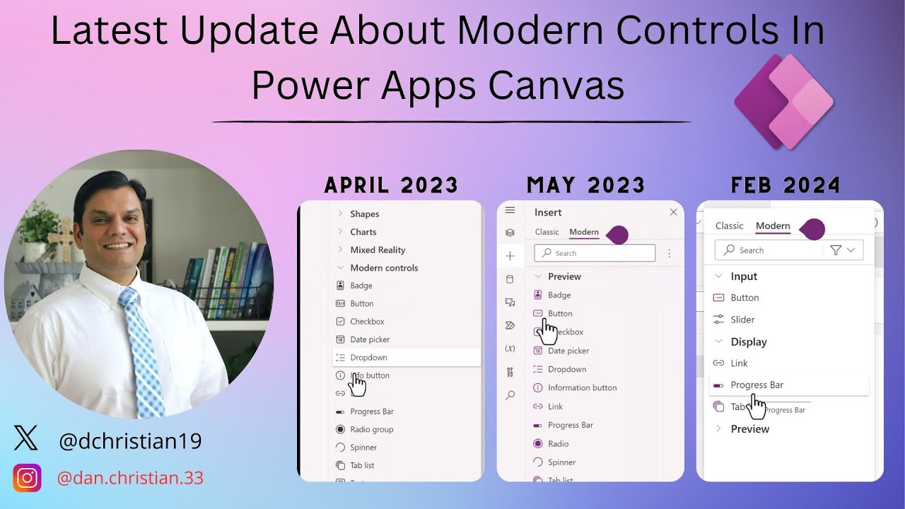 New Power Apps Canvas Modern Controls Update 2024