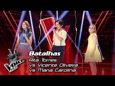 Rita Torres vs Vicente Oliveira vs Maria Carolina | The Battles | The Voice Kids
