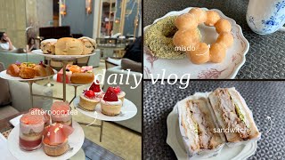 【vlog】🍓☕️🥪シンガポールのリッツカールトンでアフタヌーンティー/資格の勉強してモチベーションを上げる日々📚/お土産/駐妻/海外在住