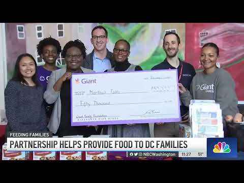 Giant Food doa US$ 50 mil para ajudar Martha's Table a alimentar famílias de DC | NBC4 Washington