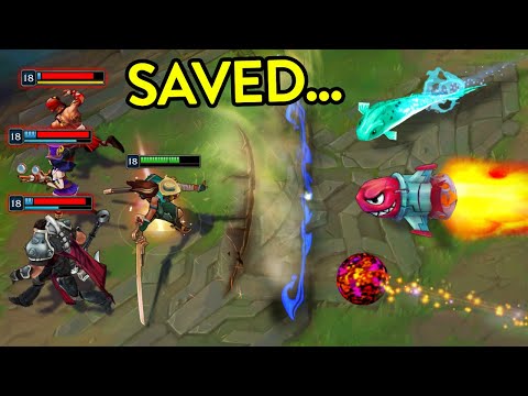 TOP 50 AMAZING SAVE MOMENTS IN LEAGUE OF LEGENDS!