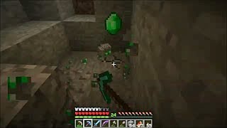 Minecraft - Mining Emeralds, Diamonds, Gold, Redstone, Lapis Lazuli