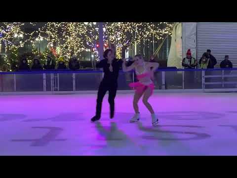 Eva PATE & Logan BYE - Rio Rhythm Dance - 2023 Sk8 to Elimin8 Cancer Detroit - Campus Martius Park
