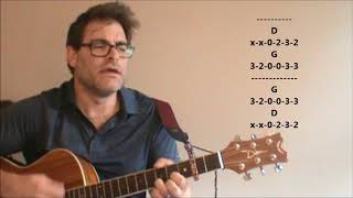 How to play &quot;I Knew You Were Waiting For Me&quot; by Aretha Franklin &amp; George Michael on acoustic guitar