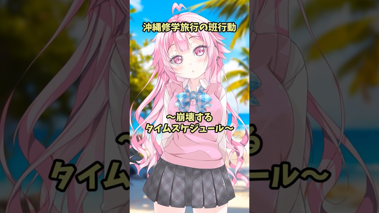 沖縄修学旅行の班行動～崩壊するタイムスケジュール～ #entp #intp #entj #esfp #enfp #infj #mbti #修学旅行 #不愛想なカフェ店員に恋する話