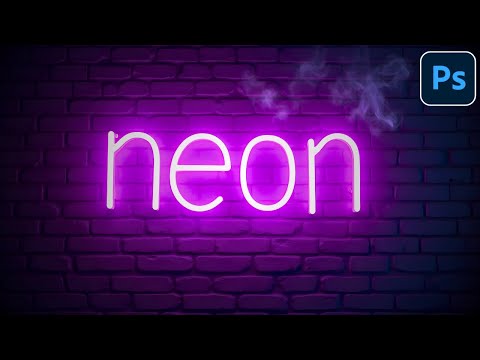 How to Create a Glowing Neon Text Effect in Photoshop 2025
