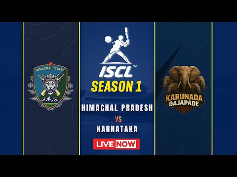 ISCL SEASON - 1 |  HIMACHAL TITANS vs KARUNADA GAJAPADE (KARNATAKA) | MATCH - 44 | DAY 14