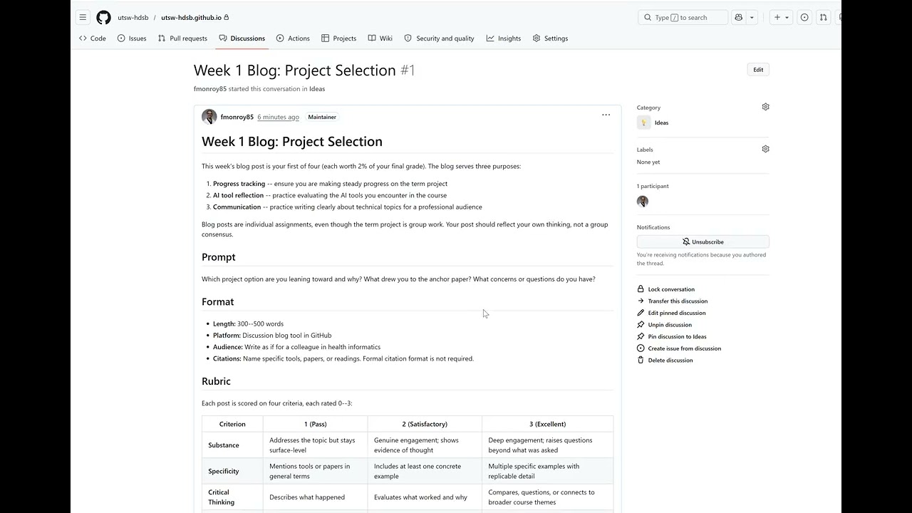 Accessing Discussions GitHub