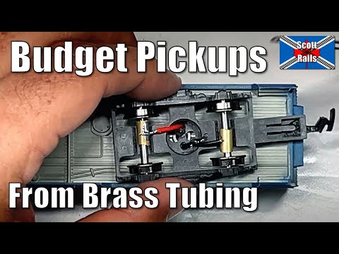 Budget Electrical Pickups For Passenger Coach Lighting Using Brass Tubing
