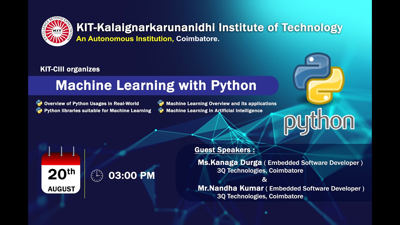 Machine Learning With Python - Webinar