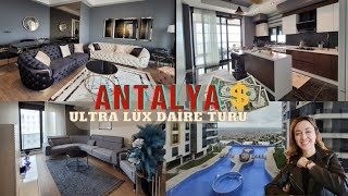 Antalya'da Ultra Lüx 4+1 Daire Turu /Kapanmaz Antalya ve Deniz Manzara