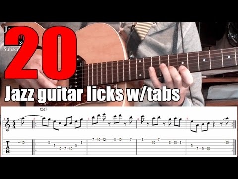 20 Jazz Guitar Licks - Lessons and Exercises With Tabs For Beginners