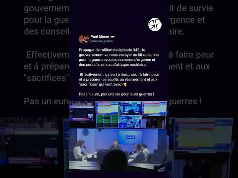 Des kits de survie pour la guerre ?