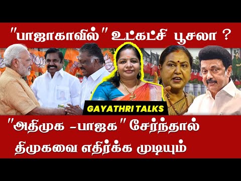 Gayathri - Is BJP having internal political issues? Only way to defeat DMK is ADMK - BJP alliance?