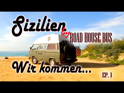 Arriving in Sicily - The road trip begins. VanLife / The island is vivid green - EP. 1