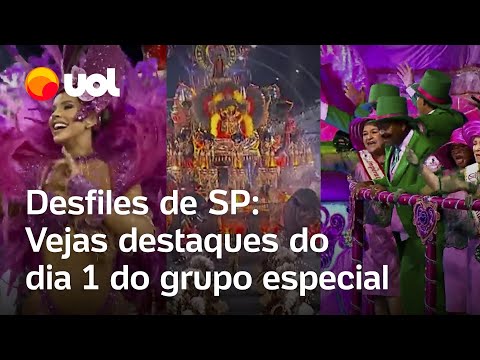 Carnaval SP: assista aos melhores momentos da primeira noite de desfiles em São Paulo