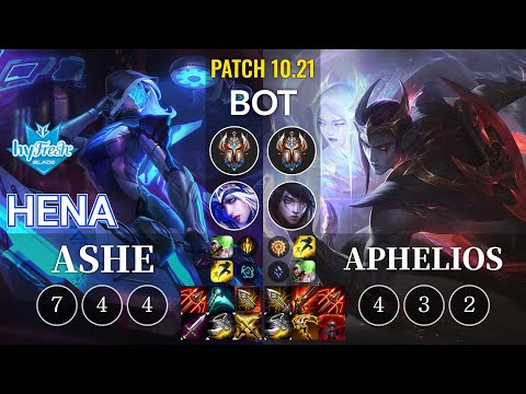 hyF Hena Ashe vs Aphelios Bot - KR Patch 10.21