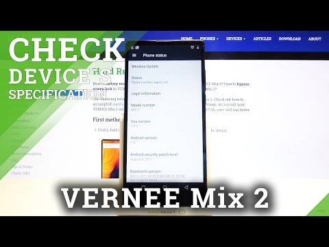How to Check Specifications of Vernee Mix 2 – Locate Device Specs
