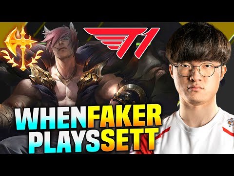 SKT T1 FAKER PICKS SETT MID! - SKT T1 Faker Plays Sett vs Renekton Mid! | Season 2020 KR SoloQ