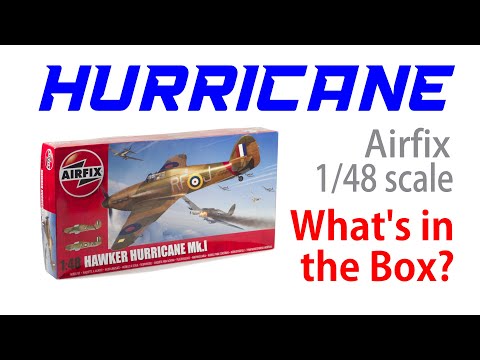 Airfix Hawker Hurricane Mk.I 1/48th scale 2020 release unboxing - HD 1080p