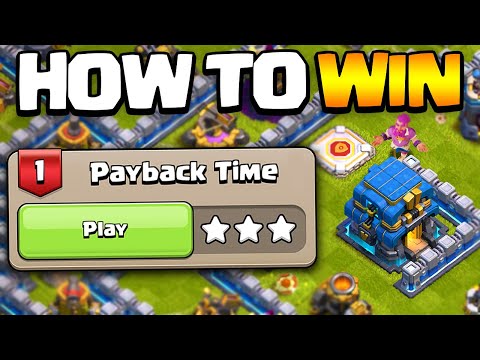 How to Easily 3 Star Payback Time Challenge | Haaland's Challenge 1 - Clash of Clans