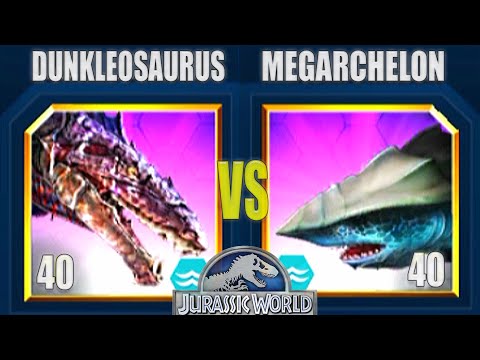 DUNKLEOSAURUS vs MEGARCHELON - BEHEMOTH 93 STATUE PACK - JURASSIC WORLD THE GAME