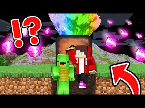 Funny Mikey - EPIC RAINBOW DIAMOND VOLCANO vs. Doomsday Bunker In Minecraft JJ and Mikey challenge (Maizen)