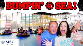 Sea Day Gone WILD on MSC World America!(F1 Simulator, Bumper Cars + Love & Marriage)