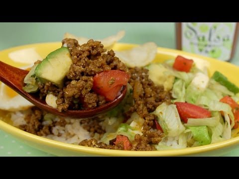 タコライスのレシピ (Taco Rice Recipe)