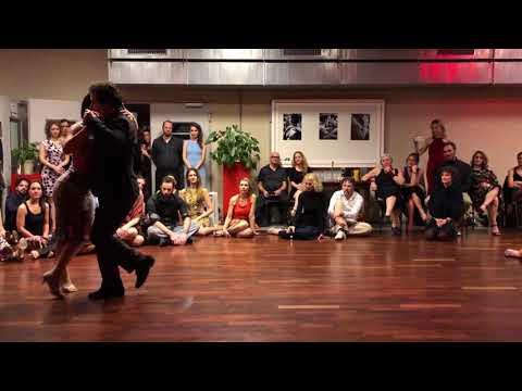  Alexis Quezada  and  Céline Giordano  are  dancing  to  the  tango  "  Tres Esquinas  "  by  Ángel D'Agostino  in  2019