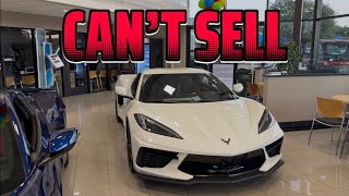 Chevrolet Dealership Completely Full of Corvettes