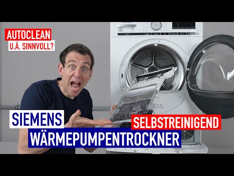 SIEMENS heat pump dryer with intelligentCleaning System / AutoClean | SENSIBLE?