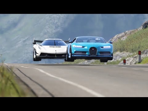 Koenigsegg Jesko vs  Bugatti Chiron at Highlands