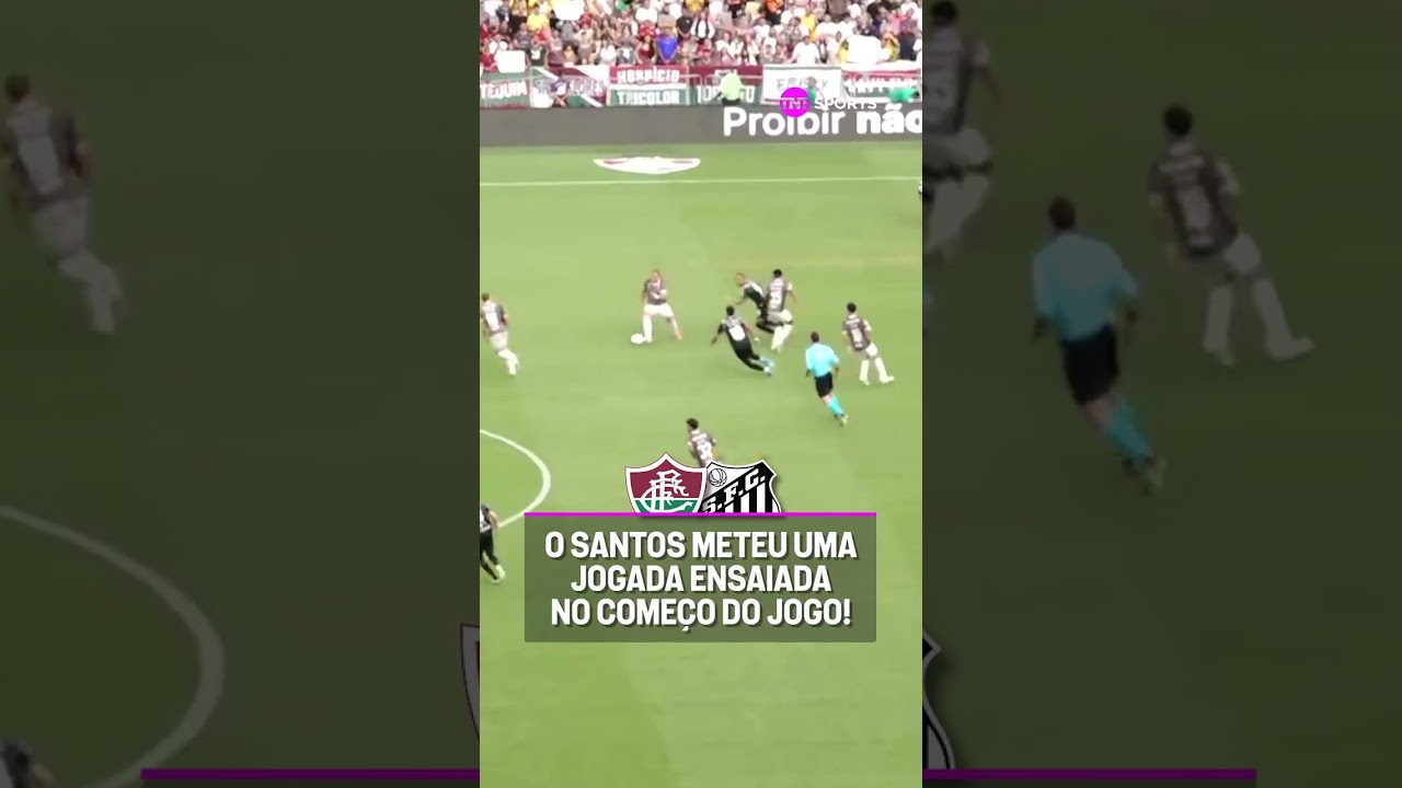 Momento da partida: O SANTOS SAIU JOGANDO COM UMA JOGADA NÃO TÃO BEM ENSAIADA... KKKKKKK #shorts