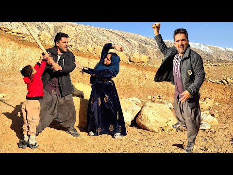 {Afsaneh's sudden confrontation with Ali and a clash between them!