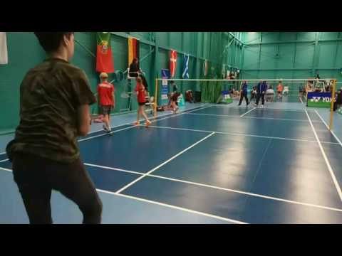 2017 GIYBC U13 XD - Matthew Cheung & Sophia Noble (IRE) vs Jake Prentice & Charlotte Freer  (ENG)