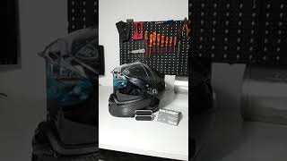 #Shorts Black Standard VFLUO high visibility reflection safety stickers for motorcycle helmets Etc.