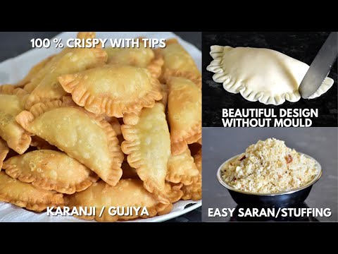 Karanji Recipe | How to Make Karanji | Crispy Coconut-Filled Pastry | Vibha’s Kitchen