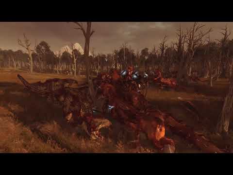 19 Feral Carnosaurs VS 19 Dragon Ogres - Total War: Warhammer 2