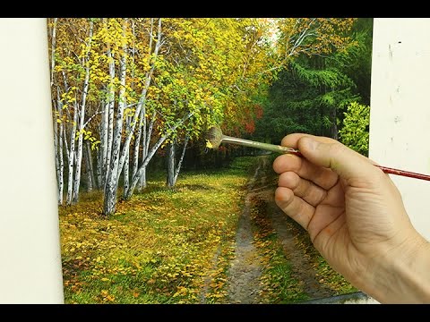 #70 How To Paint Silver Birch Trees Part 3 | Oil Painting Tutorial